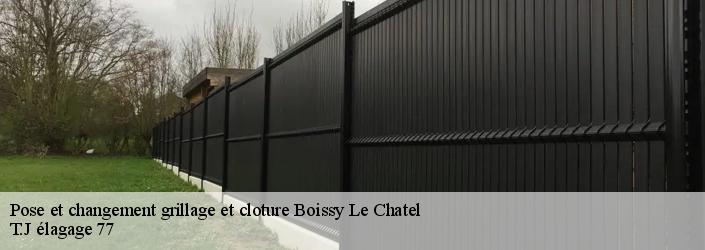 Pose et changement grillage et cloture  boissy-le-chatel-77169 T.J élagage 77